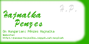 hajnalka penzes business card